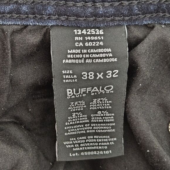 Buffalo David Bitton Ash-X Slim Stretch Mens Size 38X32 Flex Fit Relaxed Classic - Picture 11 of 13